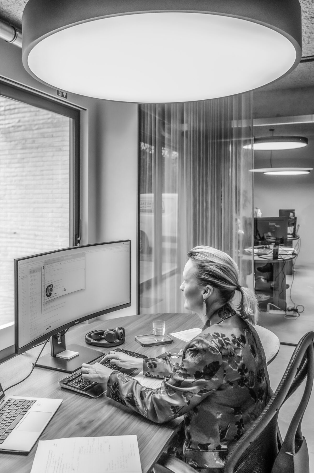 Katrien aan het werk