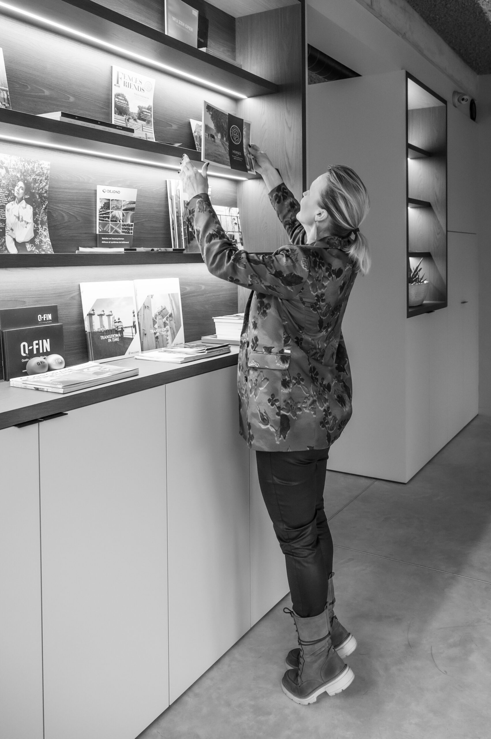 Tous nos projets exposés dans nos bureaux.